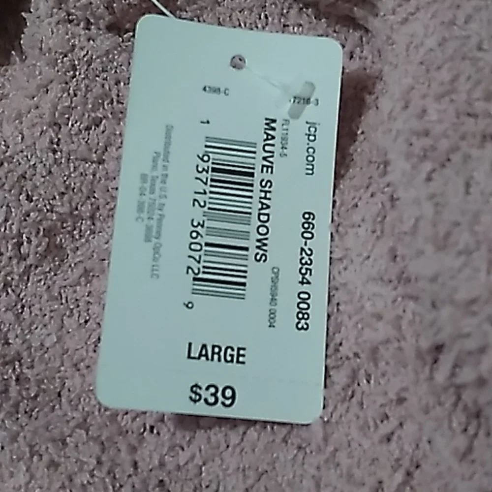 Flirtitude Active Women's Size Large Crop Zip up Jacket w Hood in Mauve